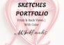 create professional fashion flat sketches, front and back